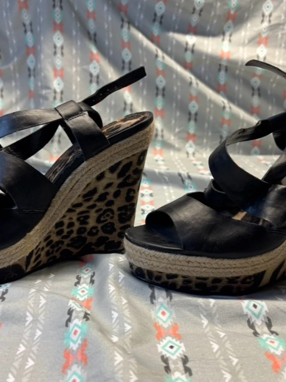Jessica Simpson black leather